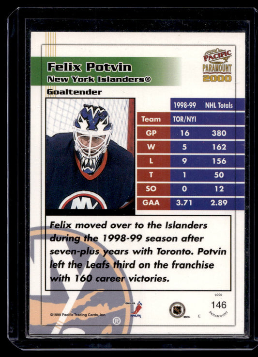 1999-00 Pacific Paramount - Emerald - Felix Potvin #146