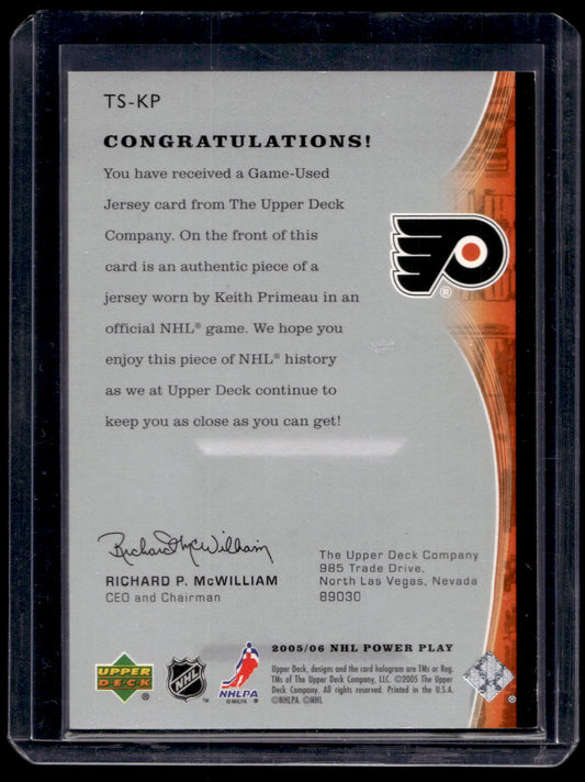 2005-06 Upper Deck Power Play - The Specialists Jerseys - Keith Primeau #TS-KP
