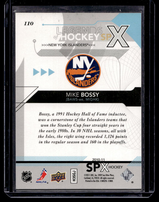2010-11 Upper Deck SPx - Legends of Hockey - Mike Bossy #110 /999