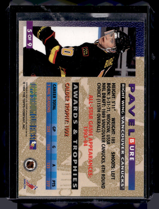 1994-95 Topps Stadium Club - Finest - Pavel Bure #5