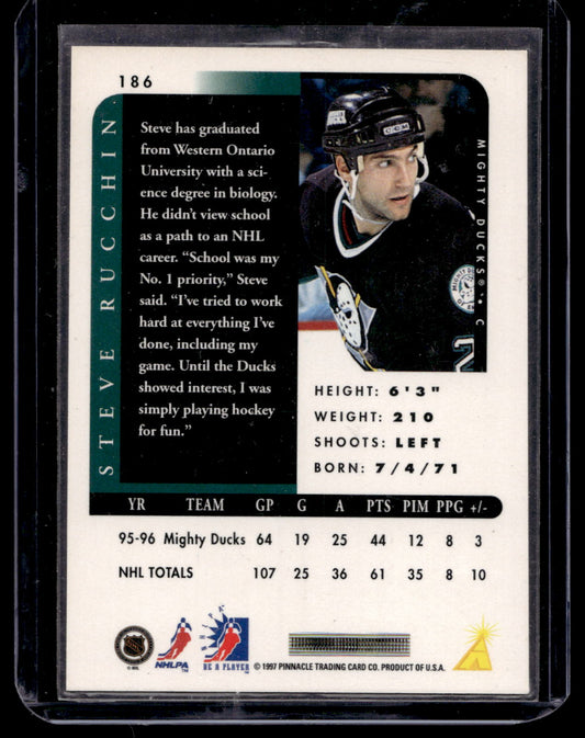 1996-97 Pinnacle Be A Player - Autographs - Steve Rucchin #186