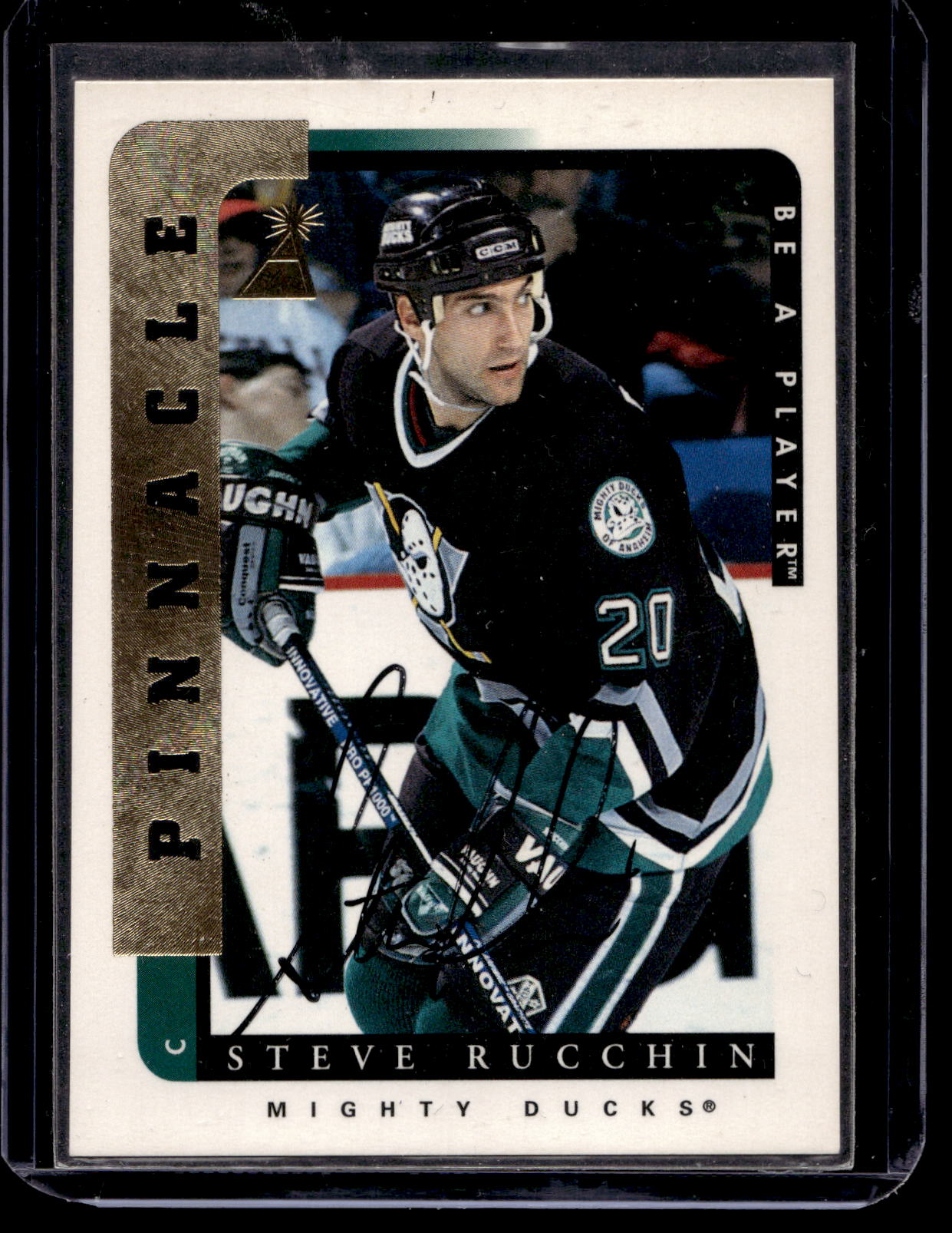 1996-97 Pinnacle Be A Player - Autographs - Steve Rucchin #186
