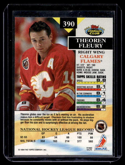 1993-94 Topps Stadium Club - Members Only - Theoren Fleury #390