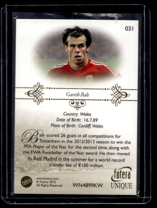 2015 Futera Unique - Gareth Bale #031