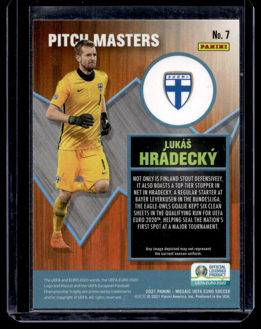 2021 Panini Mosaic UEFA Euro 2020 - Pitch Masters - Lukas Hradecky #7
