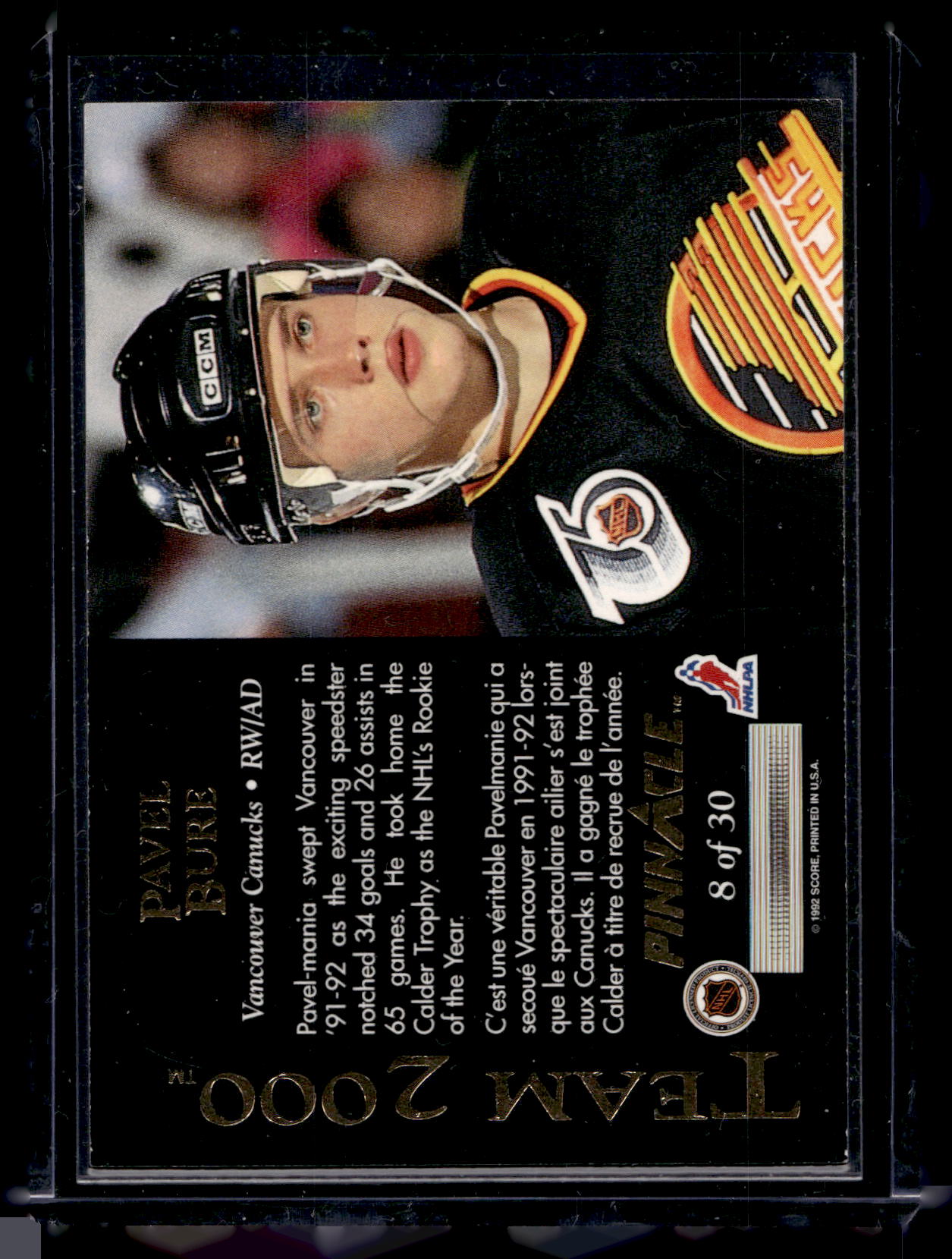 1992-93 Pinnacle Canadian - Team 2000 - Pavel Bure #8