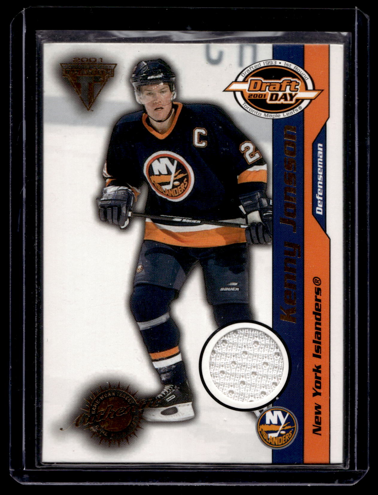 2000-01 Pacific Private Stock Titanium Draft Edition - Kenny Jonsson #62 /520