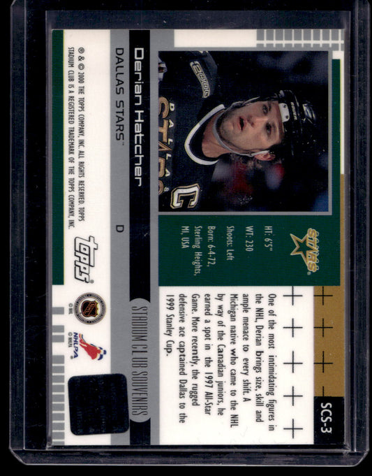 2000-01 Topps Stadium Club - Souvenirs - Derian Hatcher #SCS-3