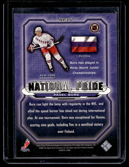 2002-03 Upper Deck Victory - National Pride - Pavel Bure #NP35