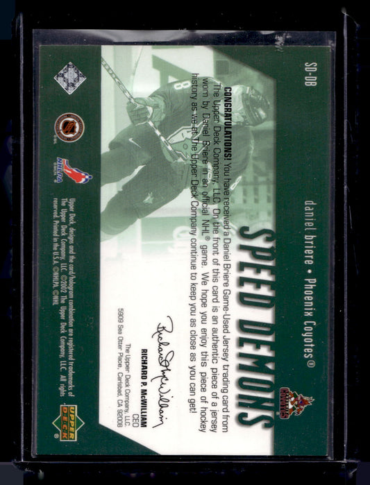 2002-03 Upper Deck - Speed Demons - Daniel Briere #SD-DB