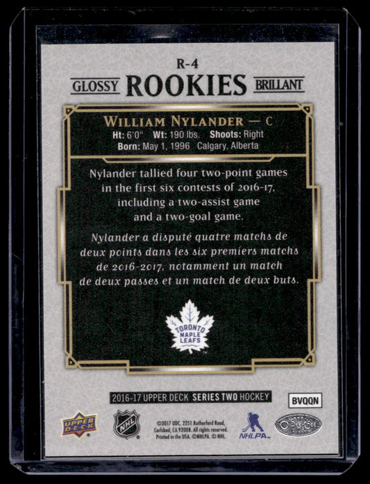 2016-17 Upper Deck - O-Pee-Chee Update Glossy Rookies - William Nylander #R-4 RY