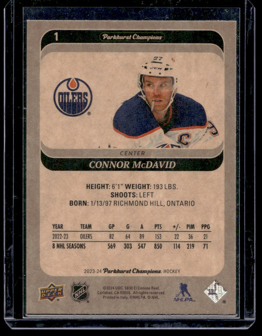 2023-24 Upper Deck Parkhurst Champions - Connor McDavid #1