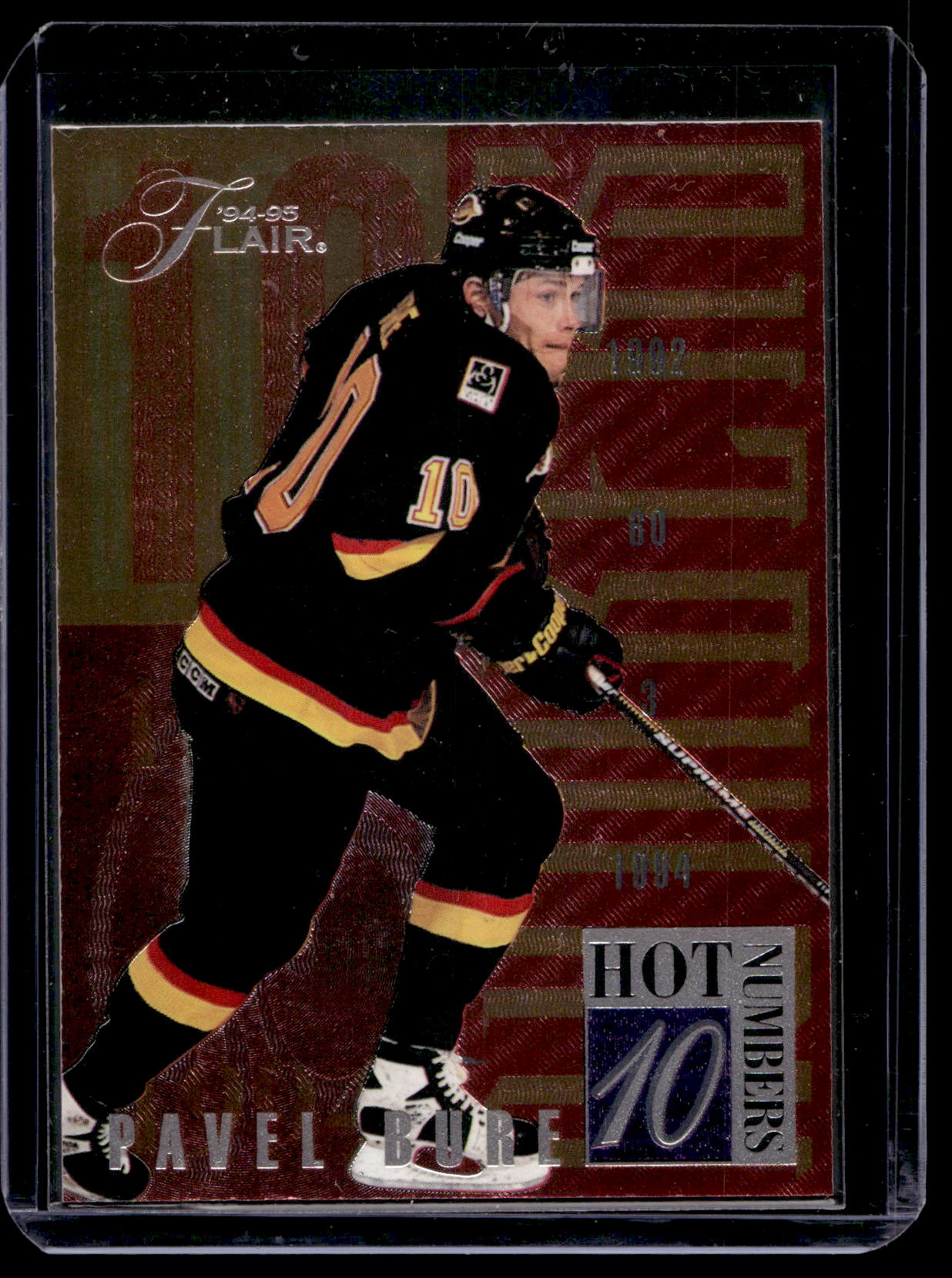 1994-95 Flair - Hot Numbers - Pavel Bure #1