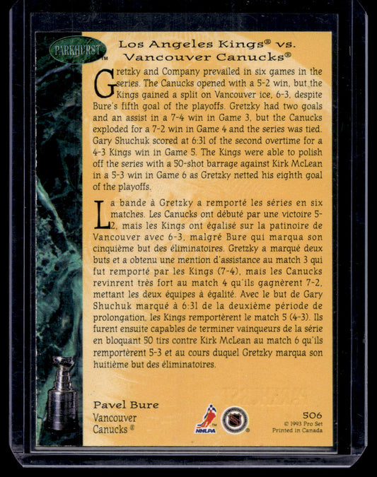 1992-93 Parkhurst - Emerald Ice - Pavel Bure #506