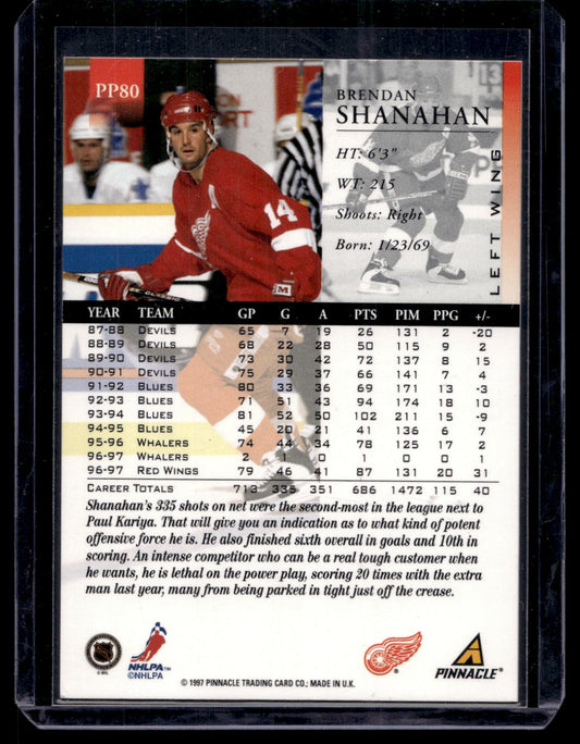 1997-98 Pinnacle - Artist Proof - Brendan Shanahan #PP80