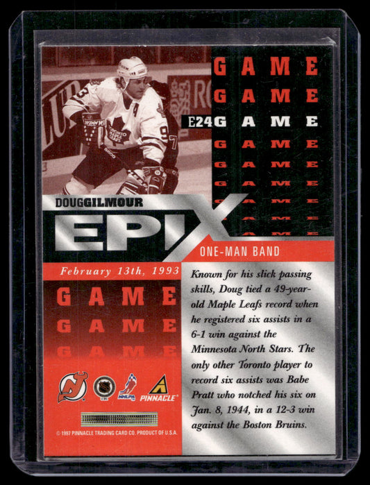 1997-98 Pinnacle - Epix - Orange Game - Doug Gilmour #E24