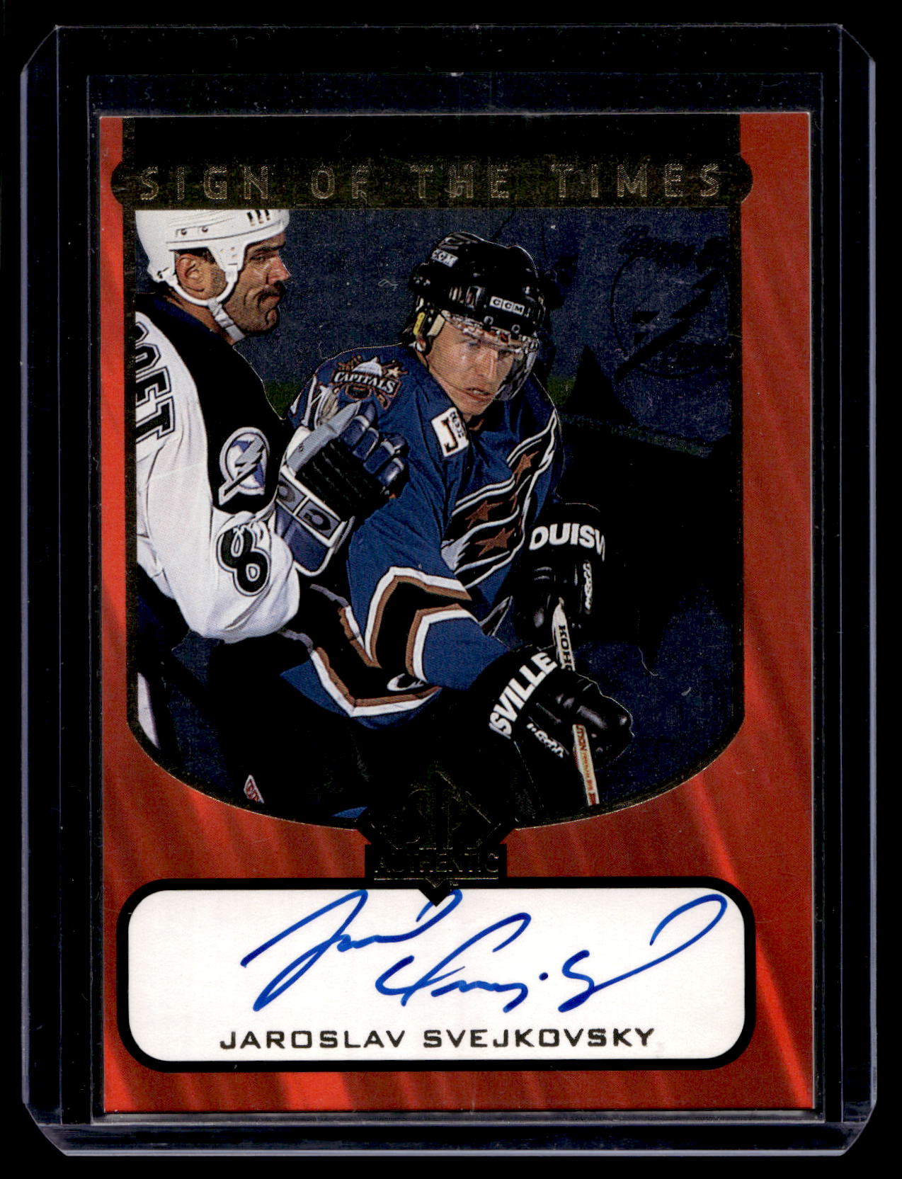 1997-98 Upper Deck SP Authentic - Sign of the Times - Jaroslav Svejkovsky #JS RY