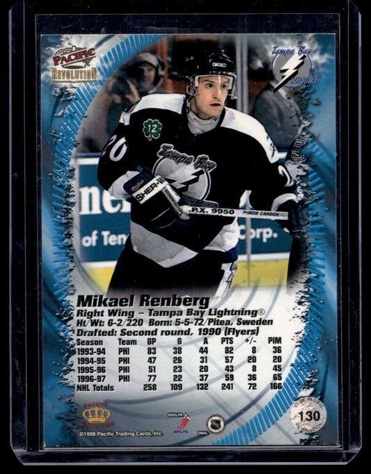 1997-98 Pacific Revolution - Ice Blue - Mikael Renberg #130