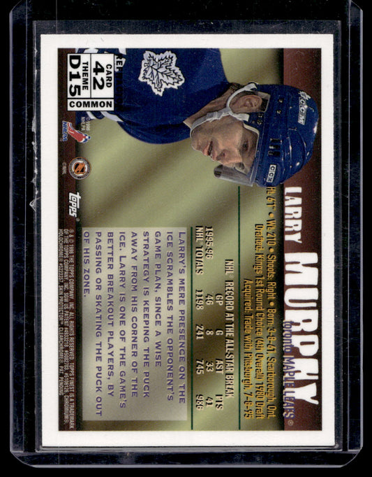 1995-96 Topps Finest - Refractor - Larry Murphy #42