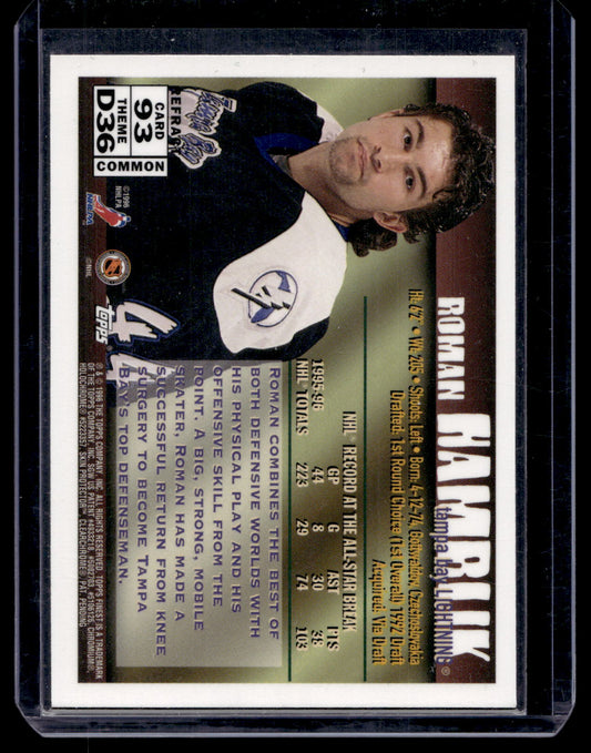 1995-96 Topps Finest - Refractor - Roman Hamrlik #93
