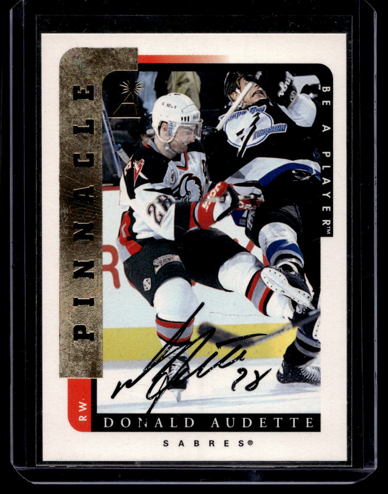 1996-97 Pinnacle Be A Player - Autographs - Donald Audette #73