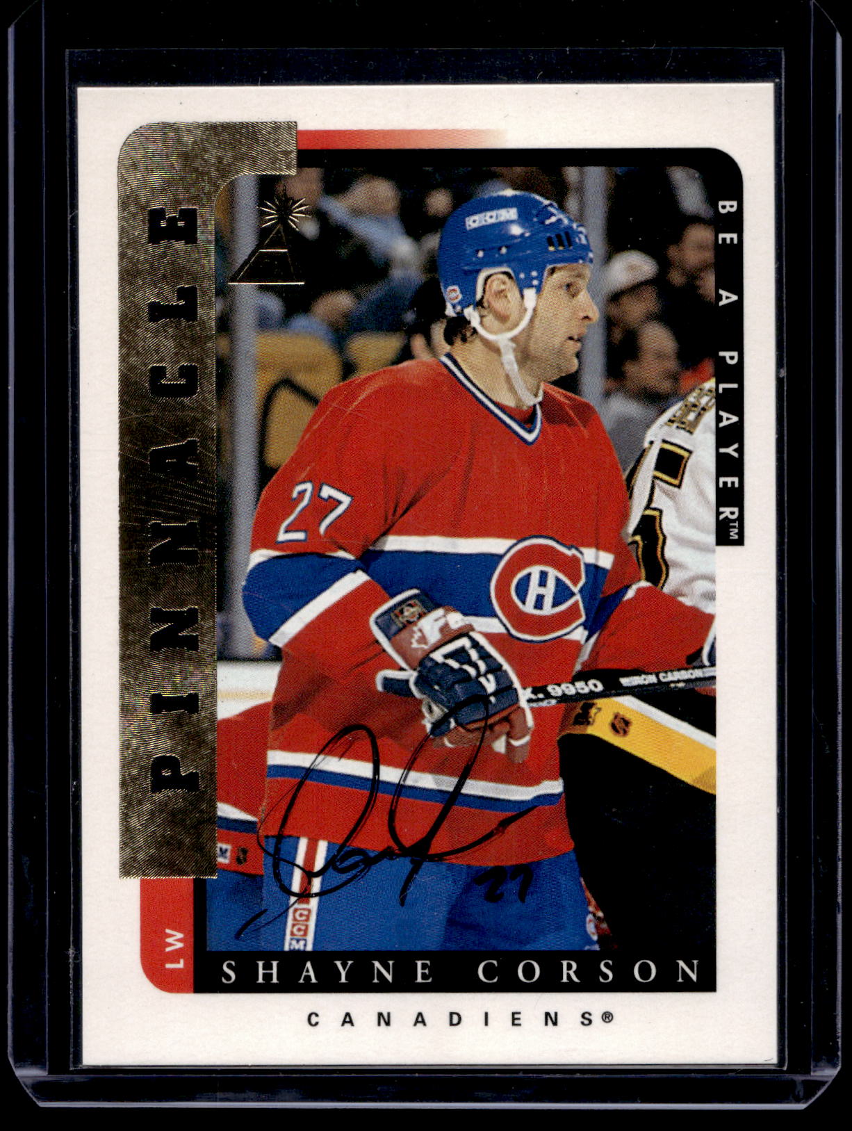 1996-97 Pinnacle Be A Player - Autographs - Shayne Corson #62
