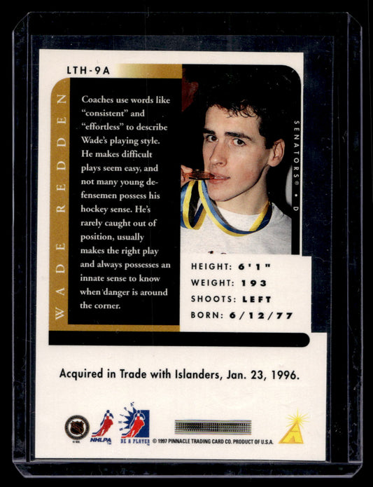 1996-97 Pinnacle Be A Player - Link 2 History - Autographs - Wade Redden #LTH-9A