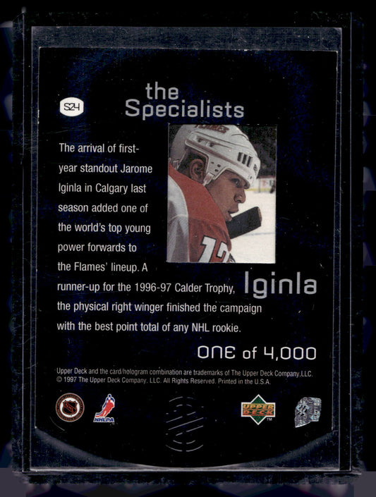 1997-98 Upper Deck - The Specialists - Jarome Iginla #S24 /4000