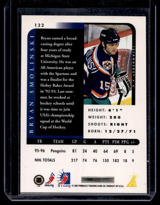 1996-97 Pinnacle Be A Player - Autographs - Bryan Smolinski #132