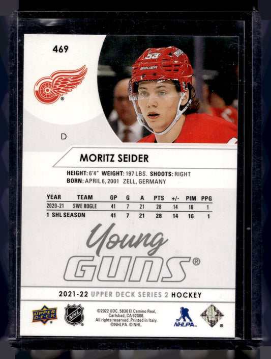 2021-22 Upper Deck Young Guns - Moritz Seider #469 RC