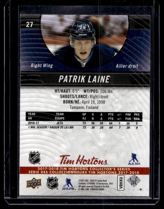 2017-18 Upper Deck Tim Hortons Collector's Series - Patrik Laine #27