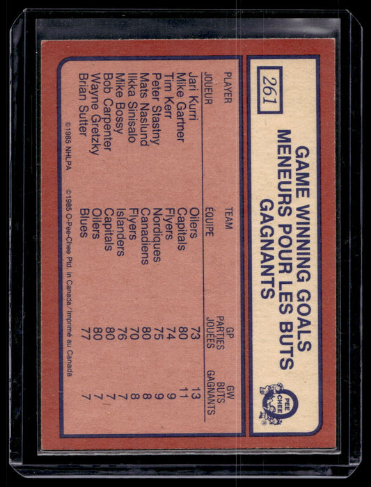 1985-86 O-Pee-Chee - Jari Kurri #261