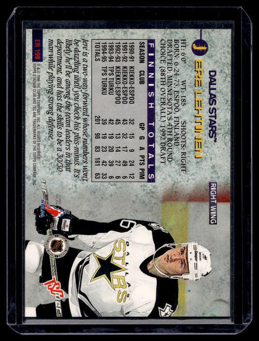 1995-96 Topps Stadium Club - Jere Lehtinen #ER 199