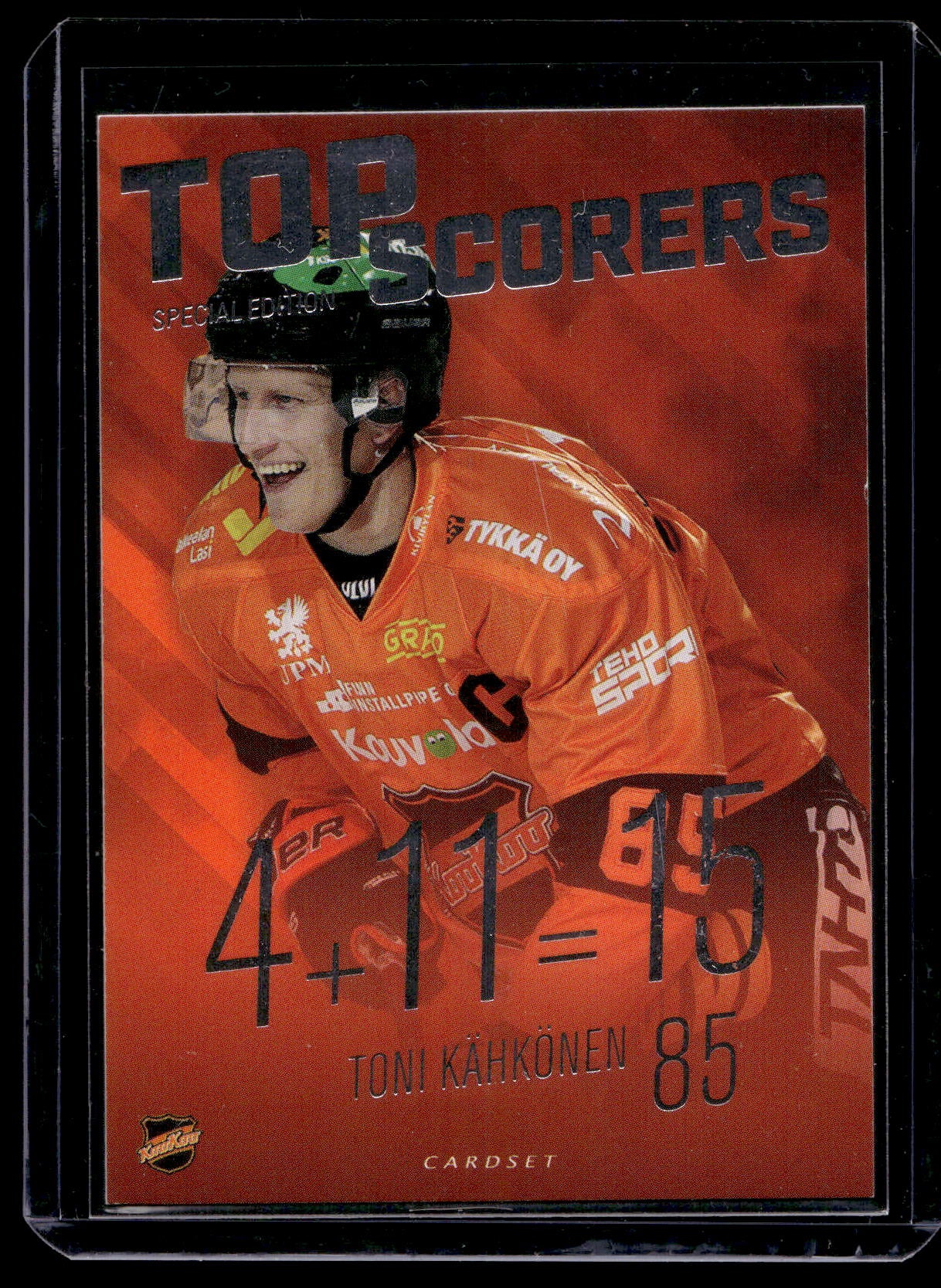 2017-18 Cardset - Top Scorers - Top Scorers Silver - Toni Kähkönen #TS7 /499