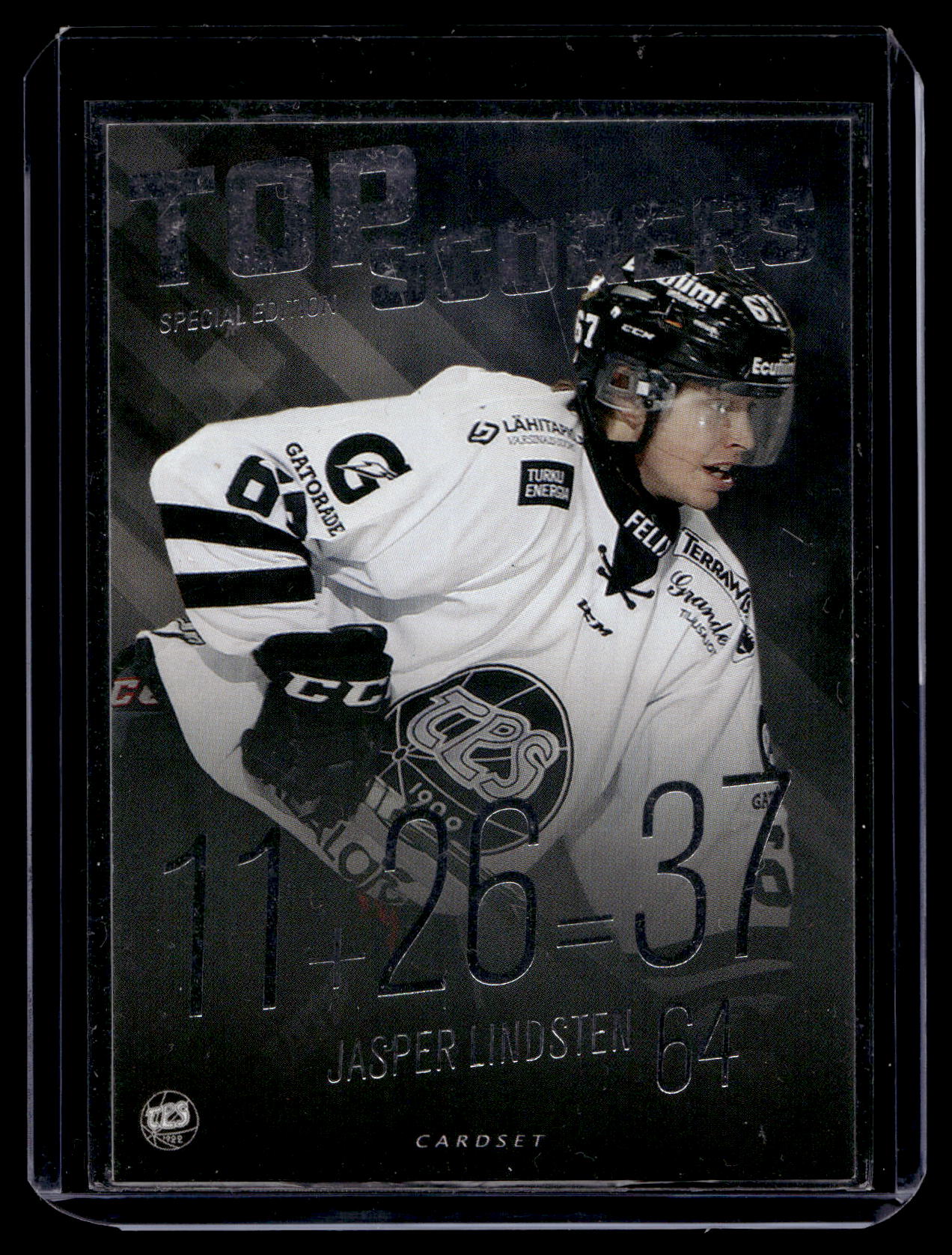 2017-18 Cardset - Top Scorers - Top Scorers Silver - Jasper Lindsten #TS14 /499