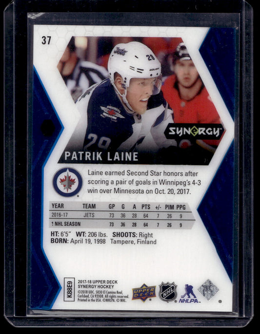 2017-18 Upper Deck Synergy - Blue - Patrik Laine #37