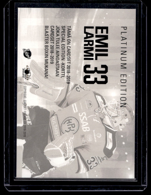 2018-19 Cardset - Limited Edition 2018 Series 1 - Emil Larmi