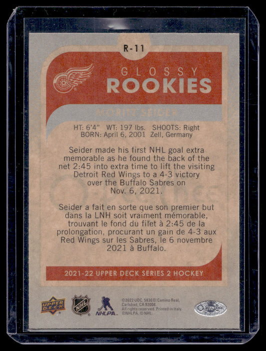 2021-22 Upper Deck Series 2 - O-Pee-Chee Glossy Rookies - Moritz Seider #R-11 RY