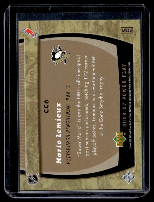 2006-07 Upper Deck Power Play - Cup Celebrations - Mario Lemieux #CC6