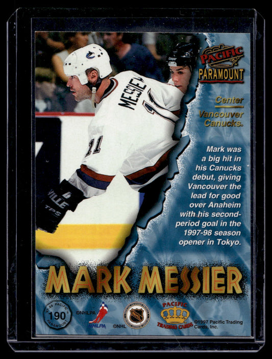 1997-98 Pacific Paramount - Emerald - Mark Messier #190
