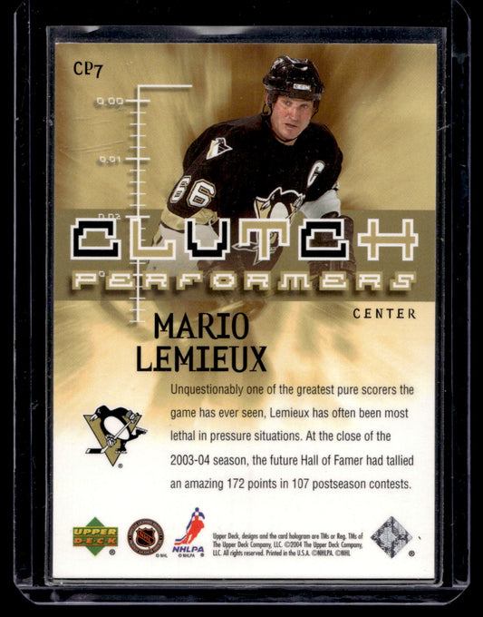 2004-05 Upper Deck - Clutch Performers - Mario Lemieux #CP7
