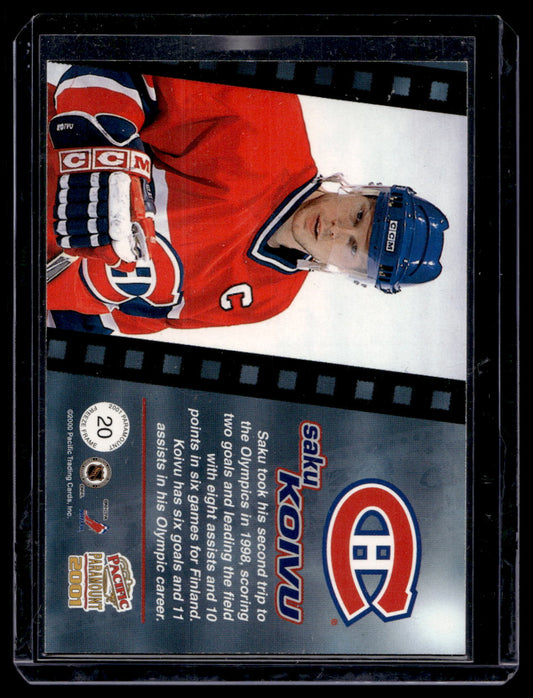 2000-01 Pacific Paramount - Freeze Frame - Saku Koivu #20