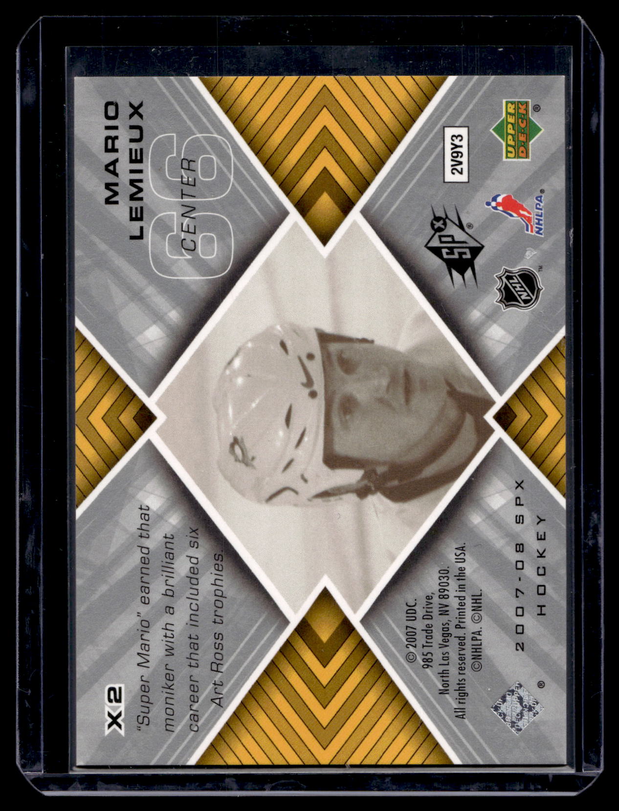 2007-08 Upper Deck SPx - SPXtreme - Mario Lemieux #X2 /999
