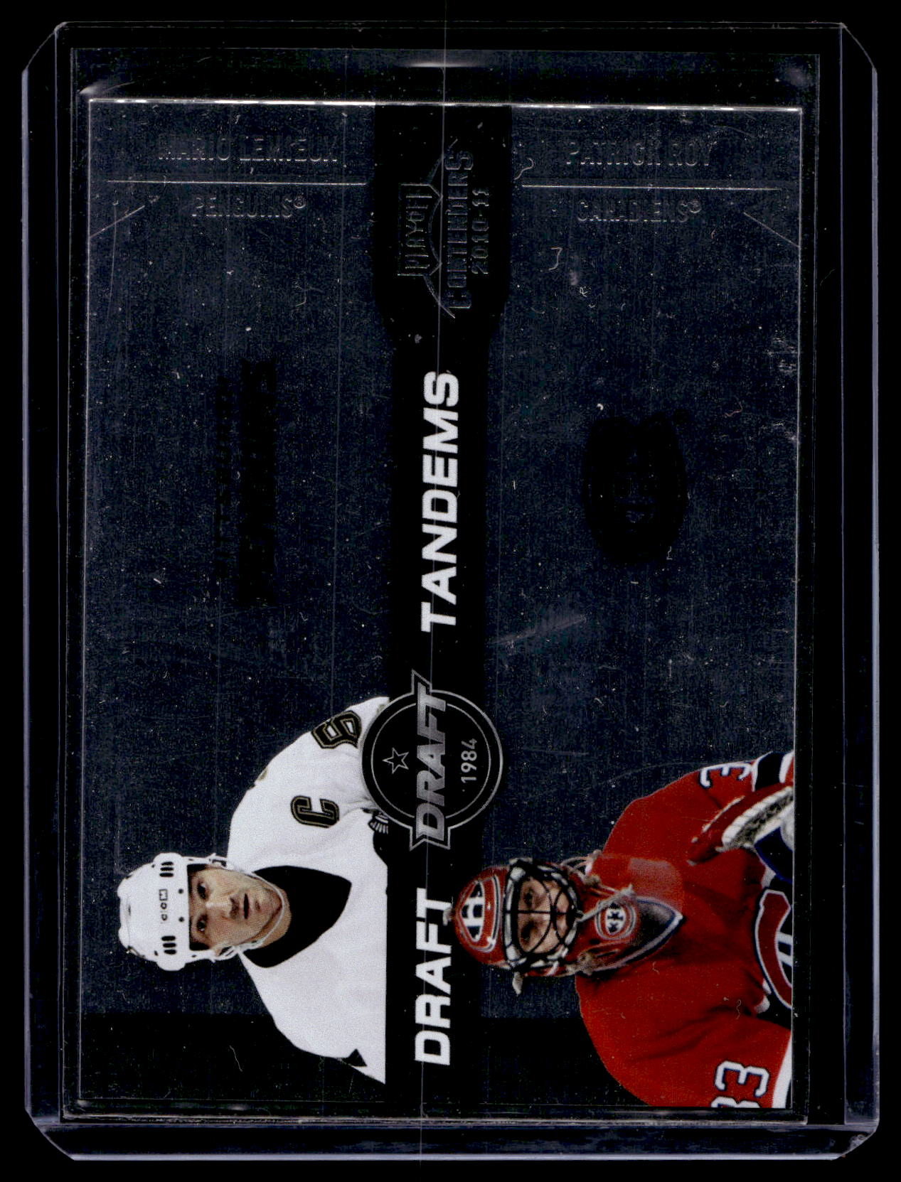 2010-11 Panini Playoff Contenders - Draft Tandems - Mario Lemieux / Patrick Roy #5