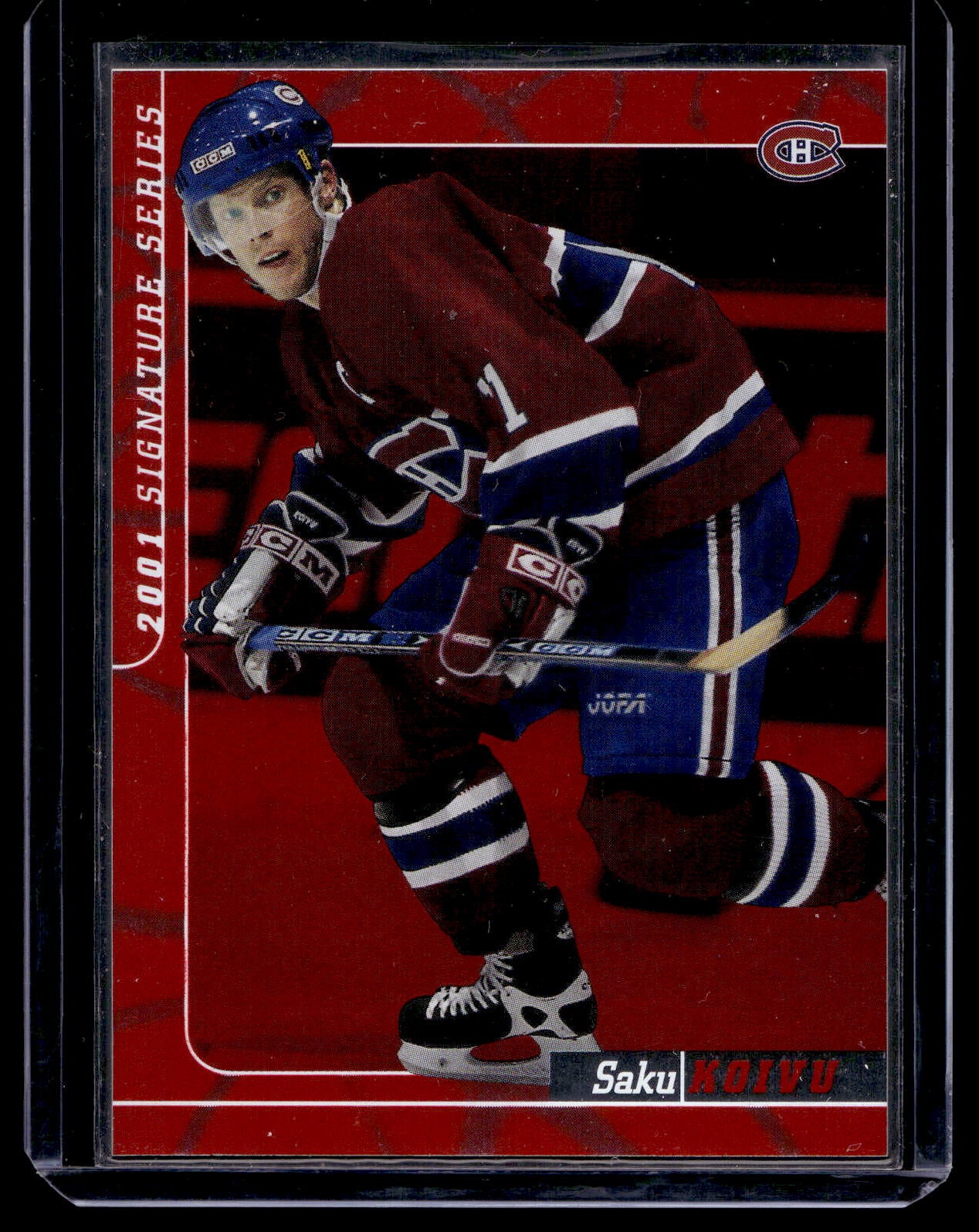 2000-01 In the Game Be A Player Signature Series - Ruby - Saku Koivu #91 /200
