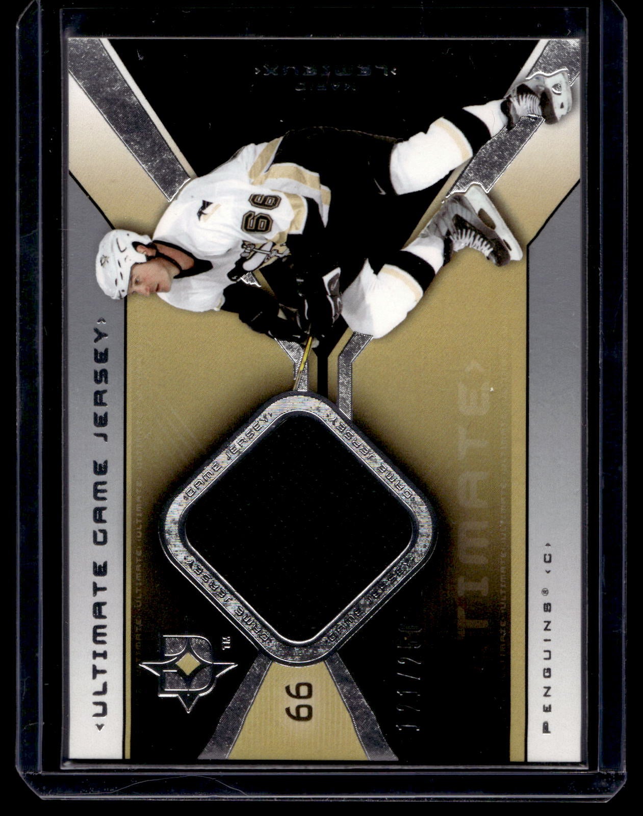 2004-05 Upper Deck Ultimate Collection - Ultimate Game Jersey - Mario Lemieux #UGJ-ML /250