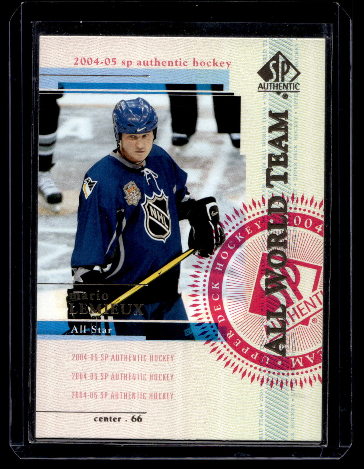 2004-05 Upper Deck SP Authentic - All World Team - Mario Lemieux #138