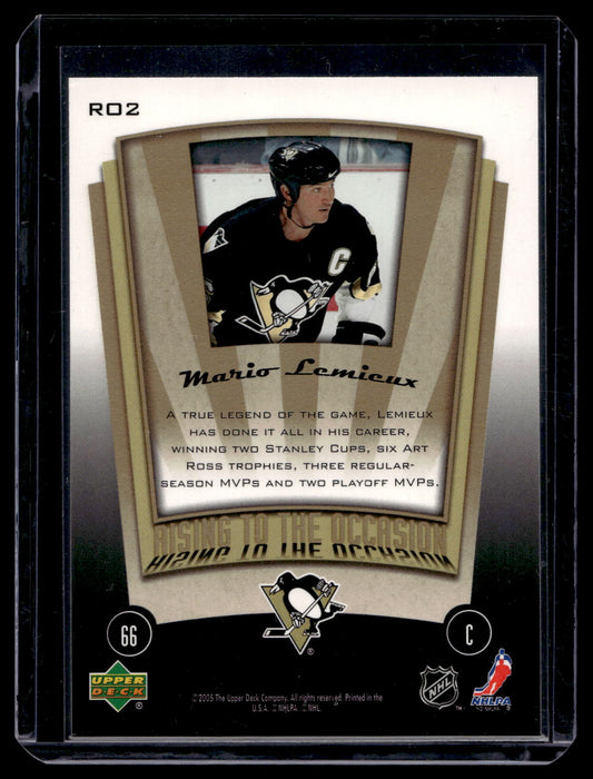 2005-06 Upper Deck MVP - Rising to the Occasion - Mario Lemieux #RO2