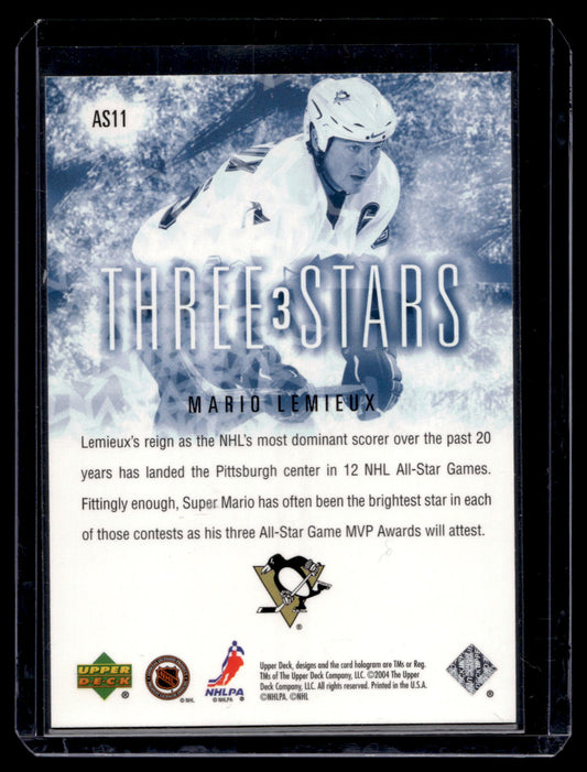 2004-05 Upper Deck - Three Stars - Mario Lemieux #AS11