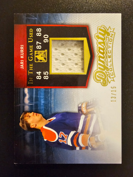 2014-15 In the Game Used - Dynasty Collection - Gold - Jari Kurri #DC-JK1 /15